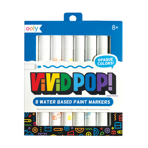 Vivid Pop! Water Based Paint Markers - 8 Colors
