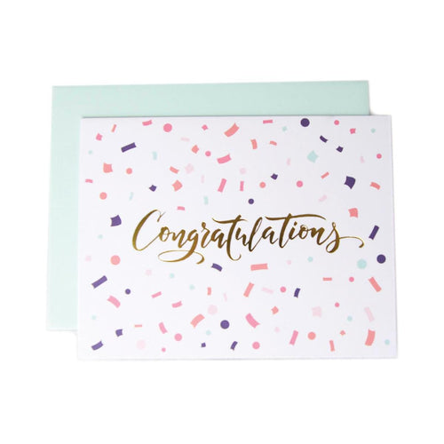 Greeting Card Congratulations Confetti