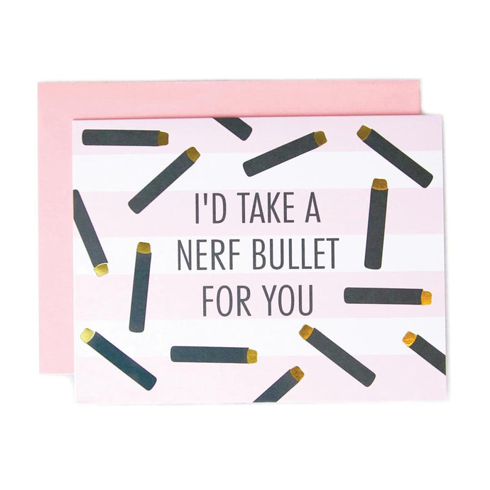 Greeting Card Nerf Bullet