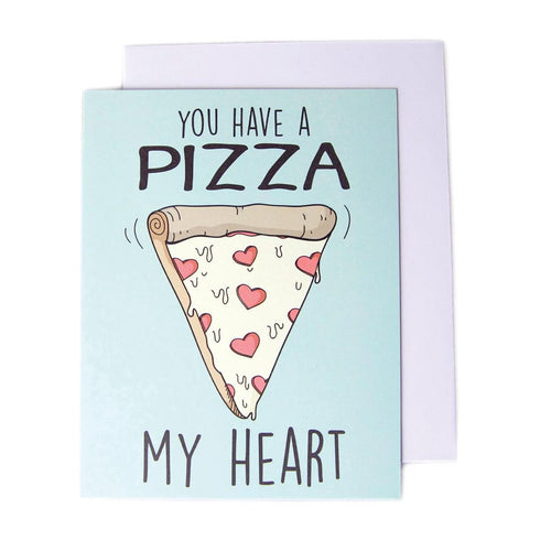 Greeting Card Pizza My Heart