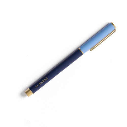 Snap Cap Pen Colorblock Blue