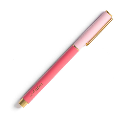 Snap Cap Pen Colorblock Pink