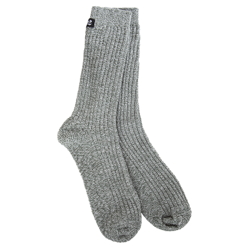 1902 Socks/Heathered Stone/White-171