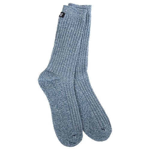 1902 Socks/Heathered Indigo/White-498
