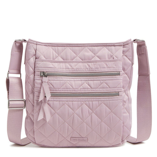 Vera Bradley Triple Zip Hipster Crossbody Bag | Hydrangea Pink