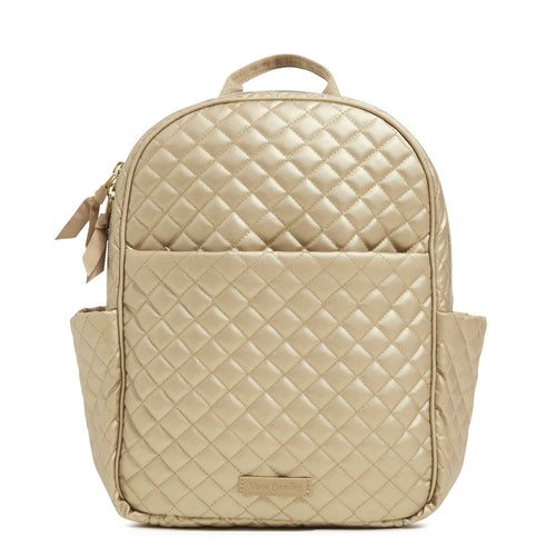Vera Bradley Small Backpack | Champagne Gold Pearl