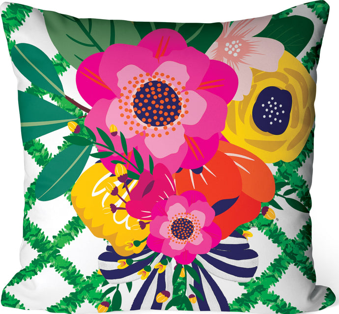 Pillow-Floral Lattice