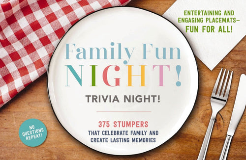 Family Fun Night Trivia Placemat Kit
