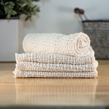100% Cotton Old Fashion Dishcloths | Set of 4: 4 Natural