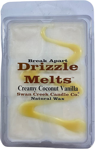 Swan Creek Candle Co. Break Apart Drizzle Melts | Creamy Coconut Vanilla 5.25 oz.