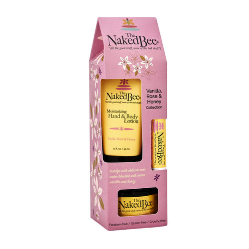 The Naked Bee | Classic Vanilla, Rose & Honey Gift Collection
