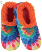 Peace Out Tie Dye Snoozies Orange XL