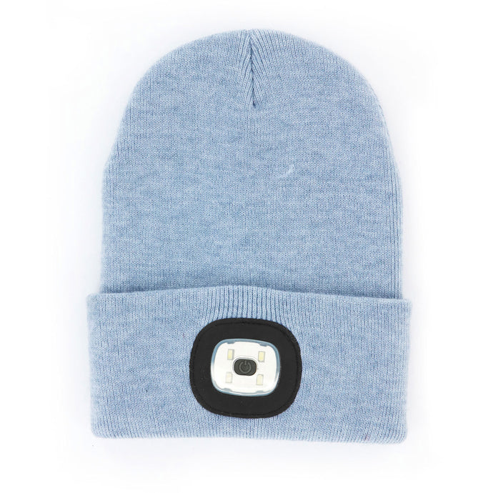 Blue Rechargeable Led Beanie