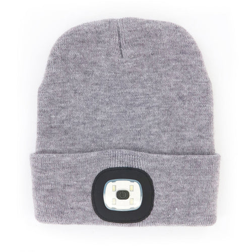 Grey Rechargeable Led Beanie