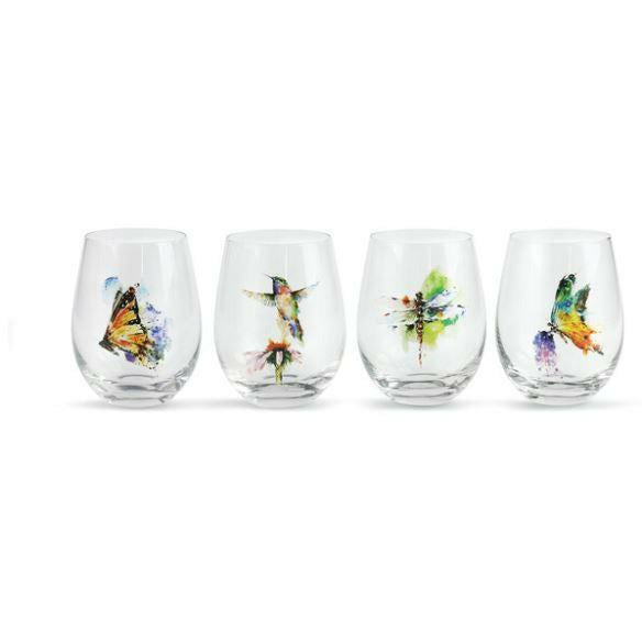 Nature Stemless Glass Set of 4 by Dean Crouser