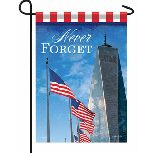 Garden Flag | Never Forget; Freedom Tower